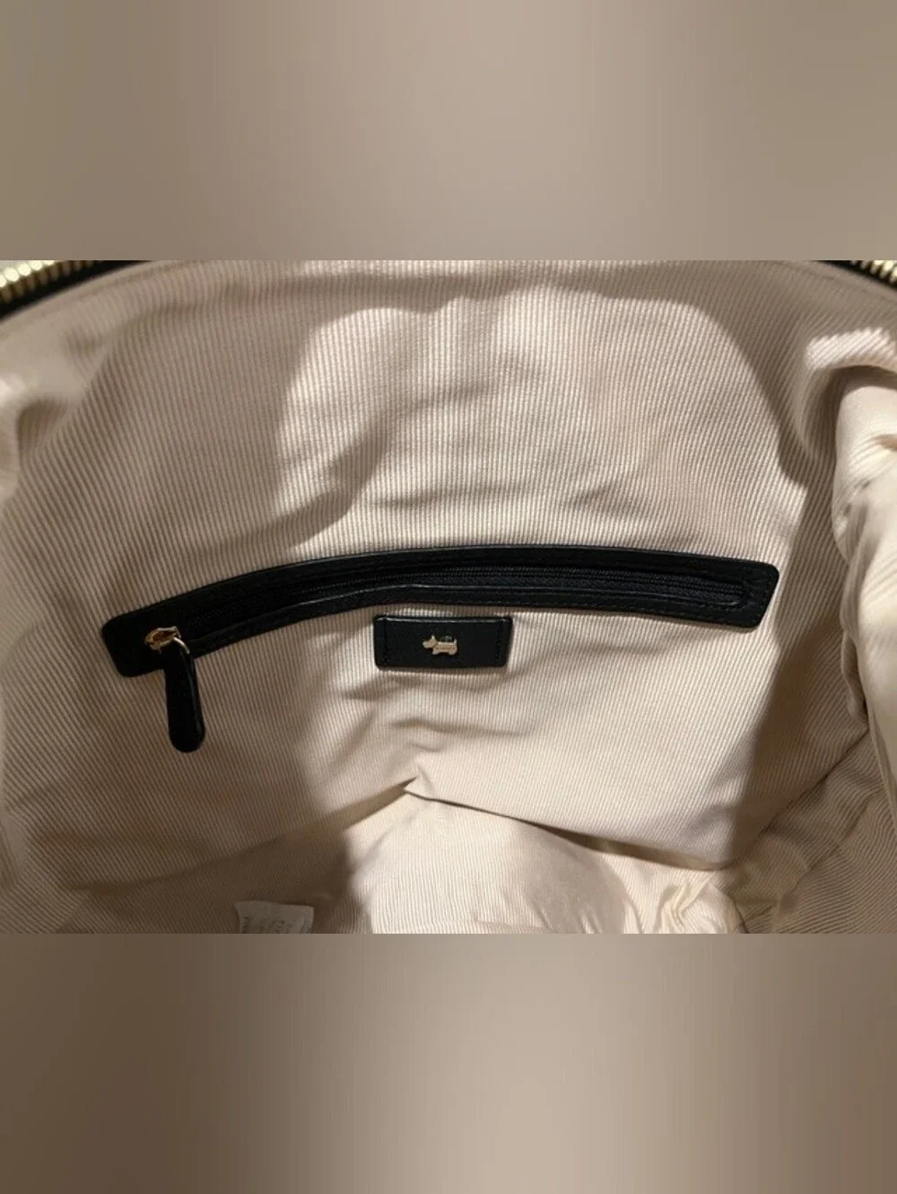 Radley London Pudding Lane Ziptop Hobo In Soft Pebbled Black Leather NWT